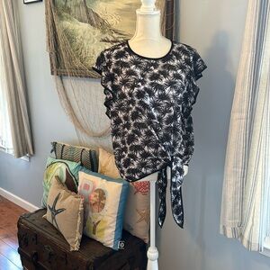 L Women’s Top with side tie Michael Kors